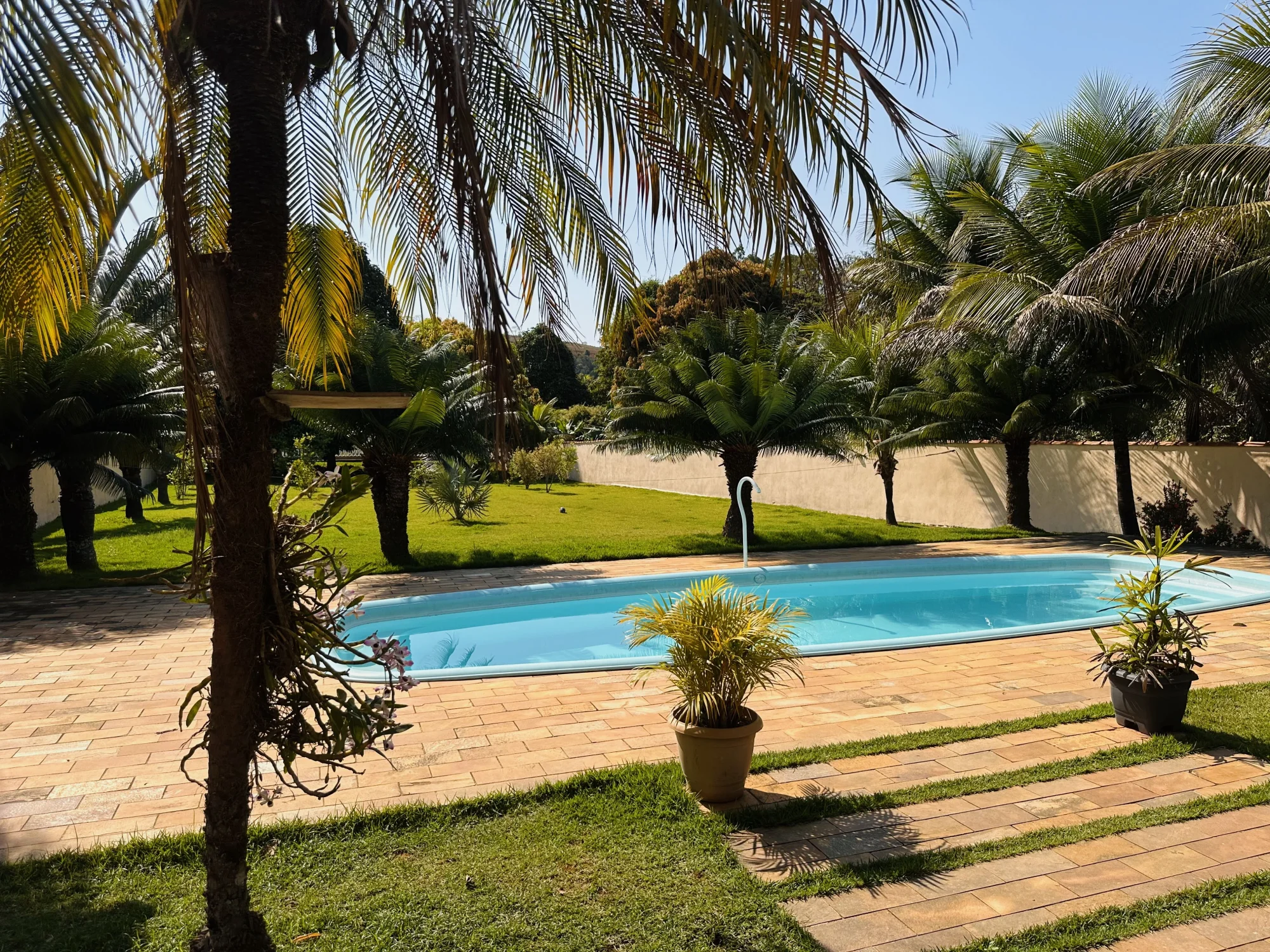 Vista da piscina