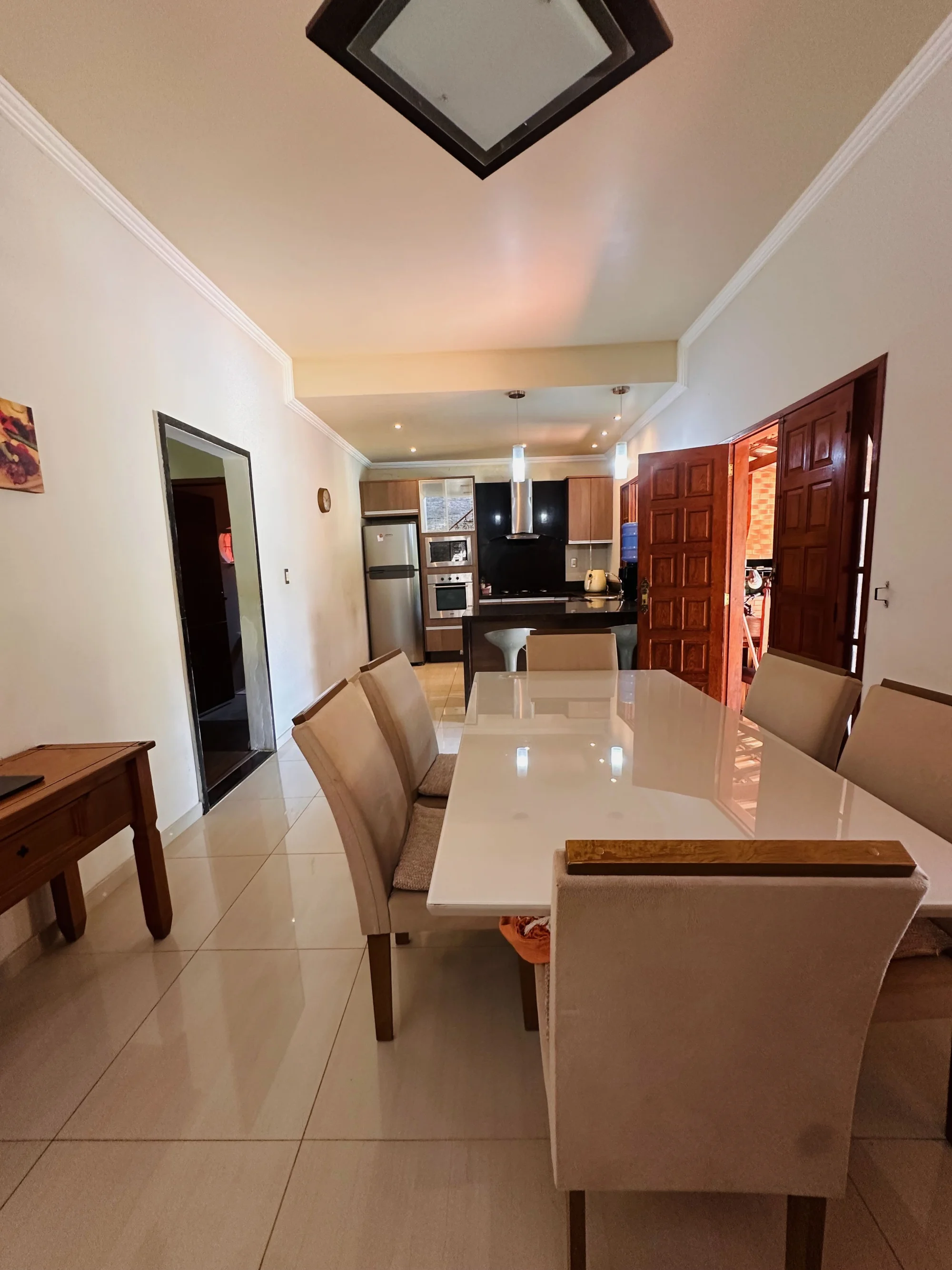 Sala com decoração